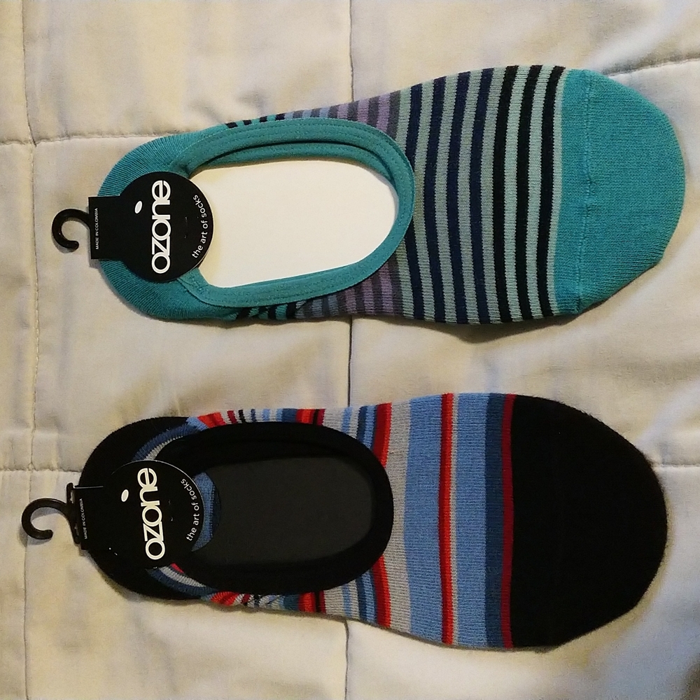 No show ozone socks 2 pairs